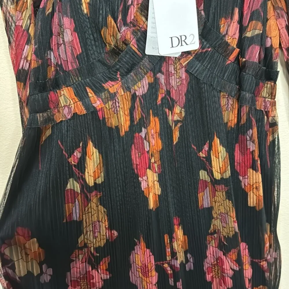 DR2 Sutton Floral Tulle Long Sleeve Dress Size M Size M - Image 7