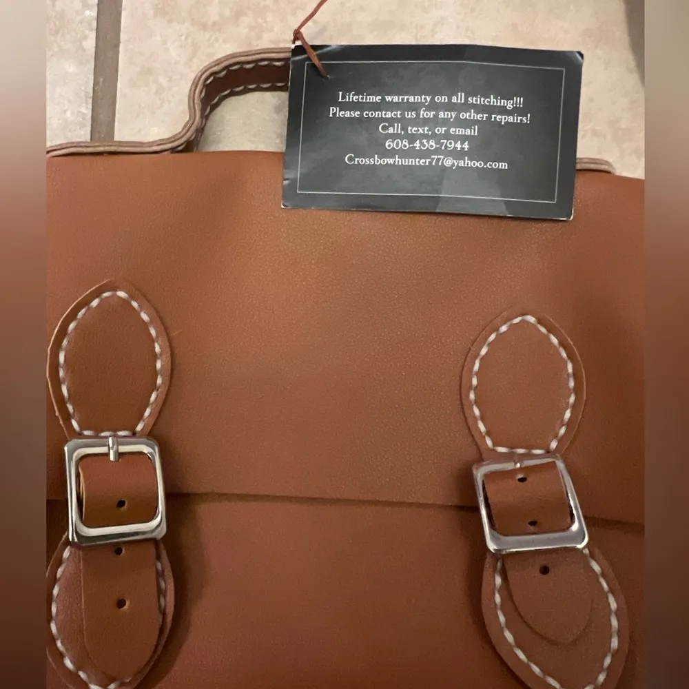 Tan vegan leather purse - Image 2