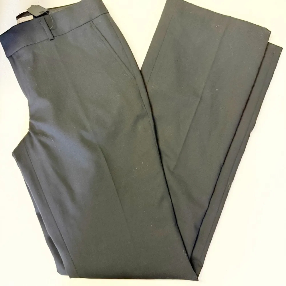 Banana Republic Martin Fit Black Wool Dress Pants Size 4 Long NWT - Image 3