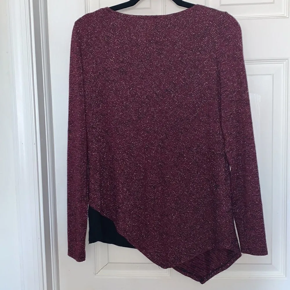 Apt. 9 sequined asymmetrical sweater - Image 2