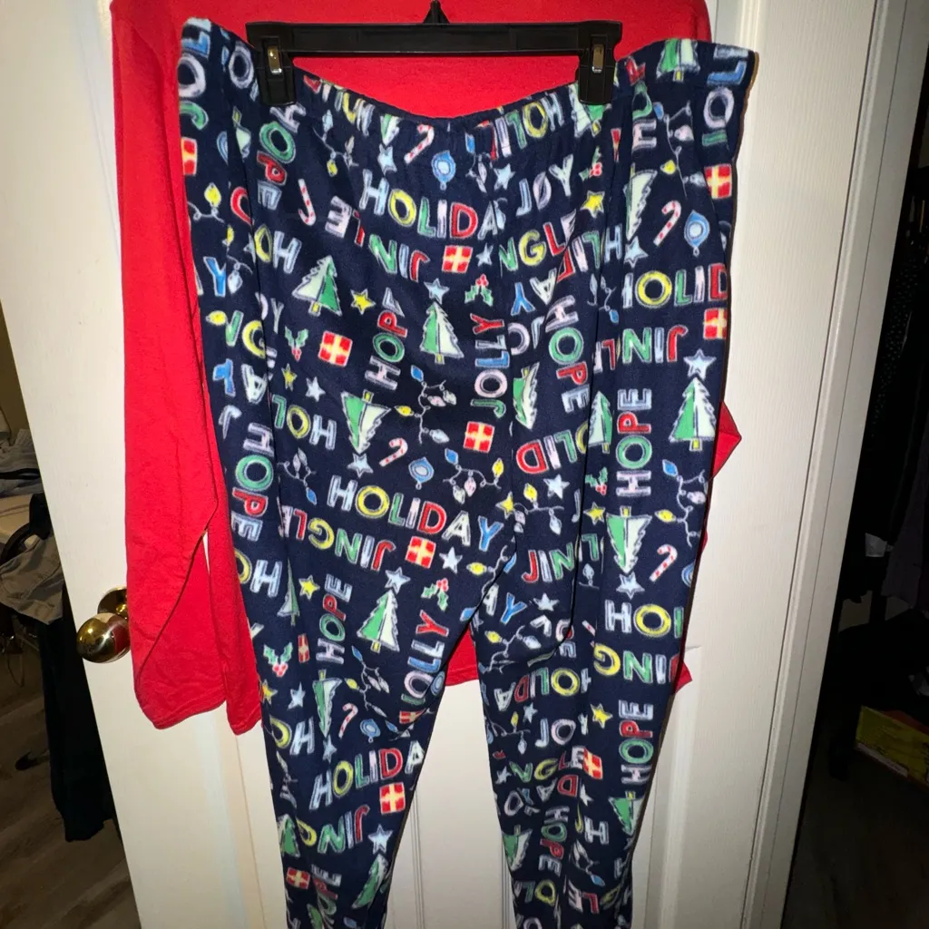 Jammies for Families‎ Christmas Flannel PJ Set plus size XXL NEW Red - Image 3