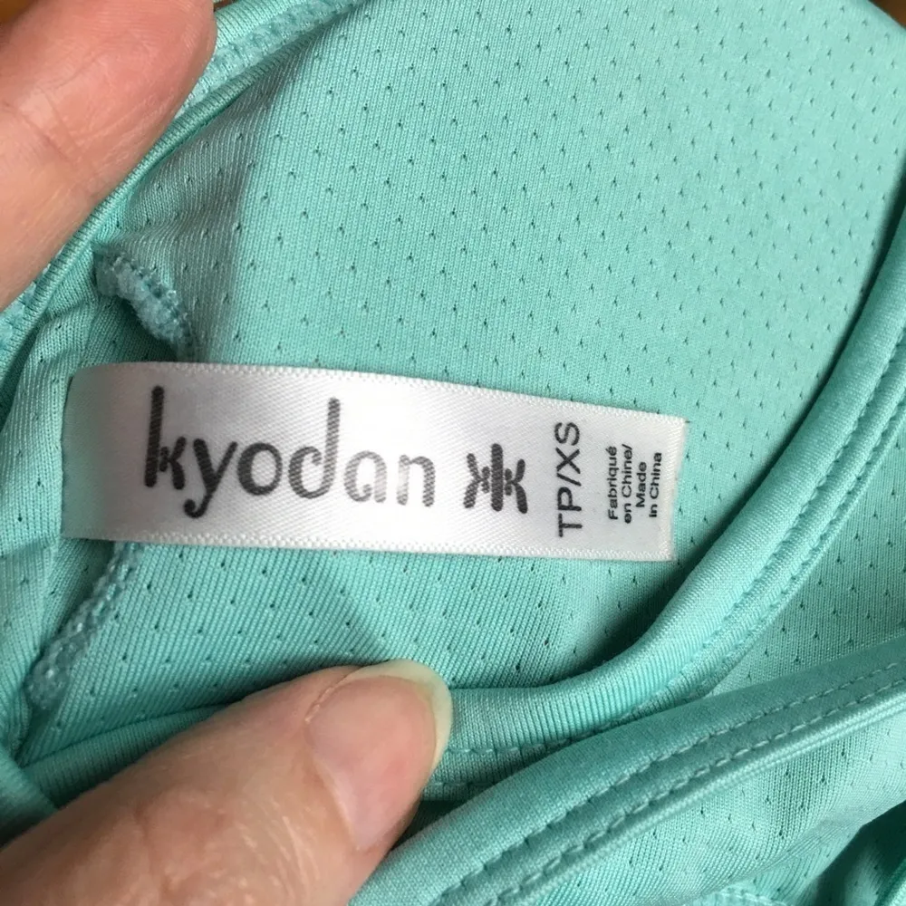 Kyodan Strappy Caged Sports Bra, Aqua, XS - Image 5