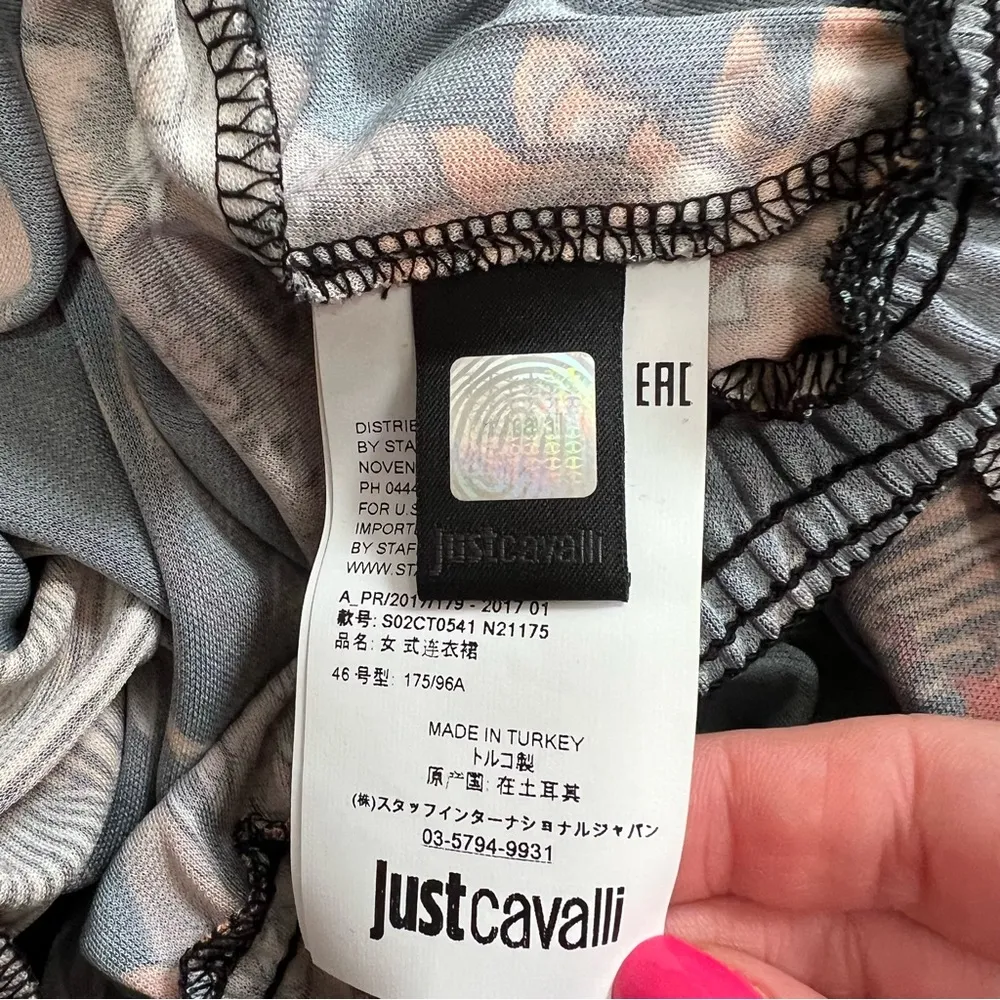 Long Sleeve Printed Smocked Waist Dress - Image 9