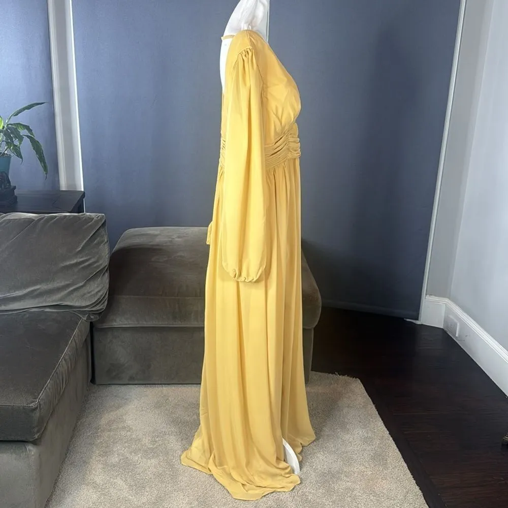 Women’s Full Length Long Sleeve Chiffon V - Image 4