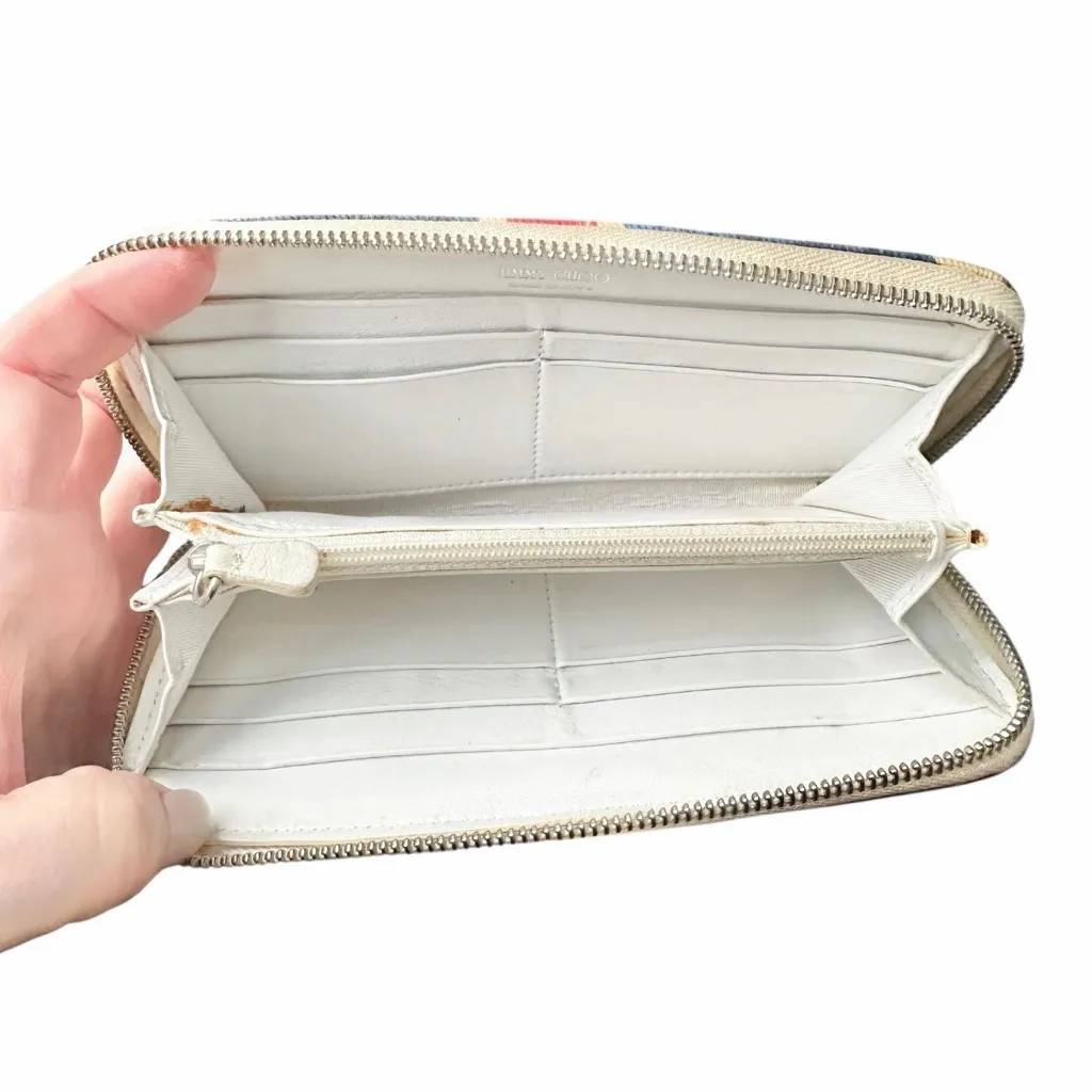 Jimmy Choo Union Jack Studded Leather Zippy Wallet - Limited Edition - Image 4