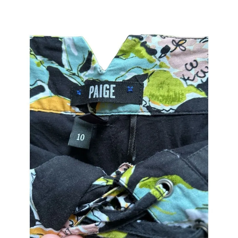 Paige Women's Floral Print Shorts Size 10‎ Multicolor Casual Summer - Image 7
