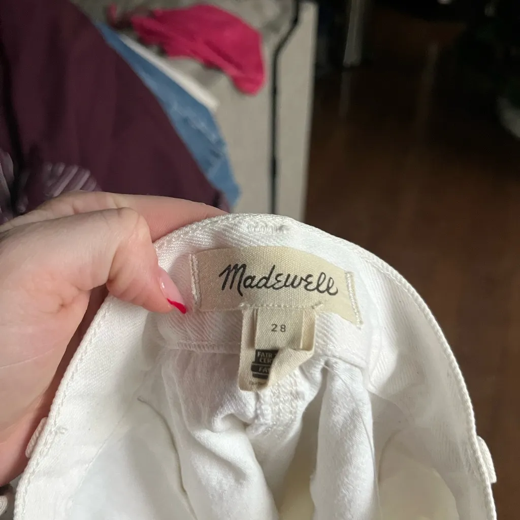 Madewell White Denim Maxi Skirt - Image 3