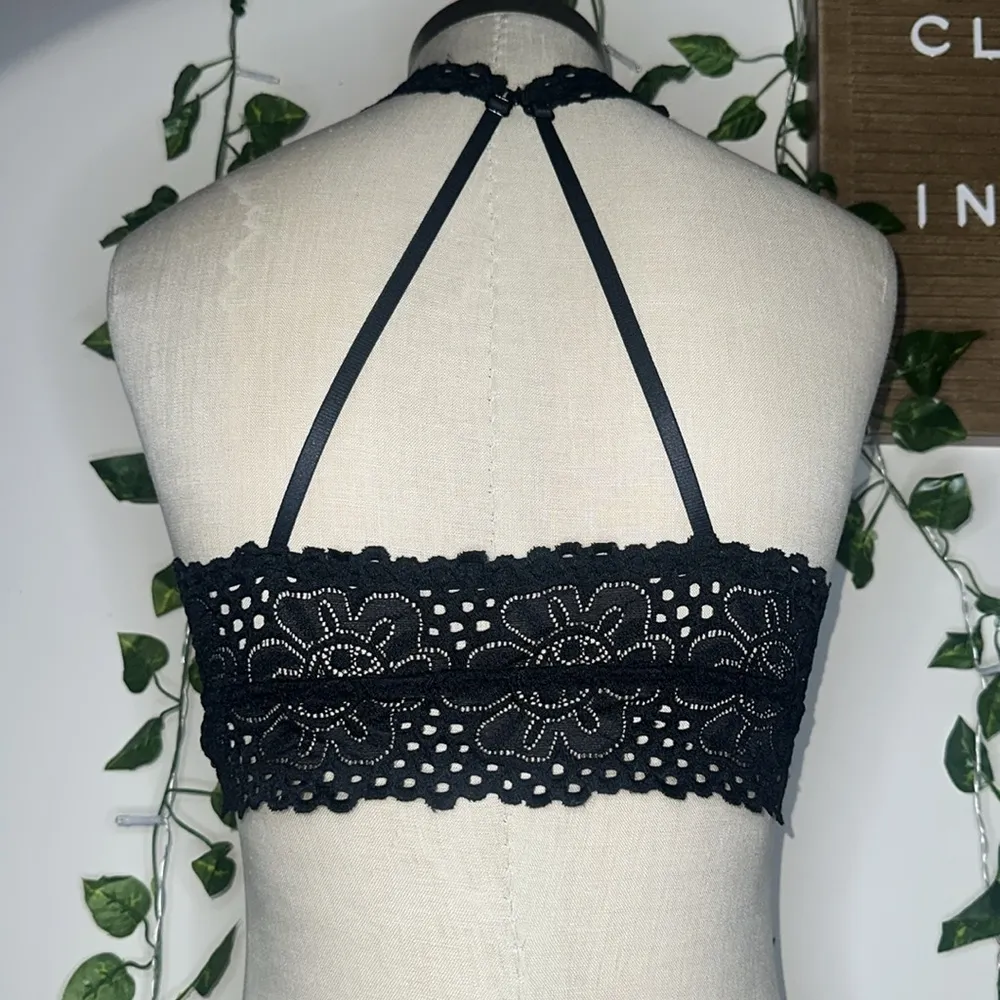 Aeropostale Black Lacey Racerback Bralette - Image 3