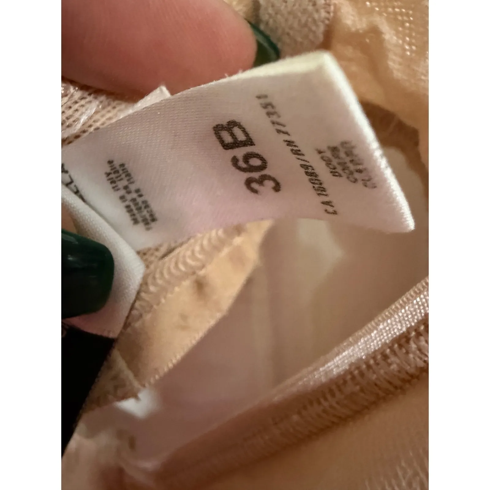 Cosabella Soire Confidence Molded Underwire Bra Beige Size 36B Sheer Pushup - Image 7