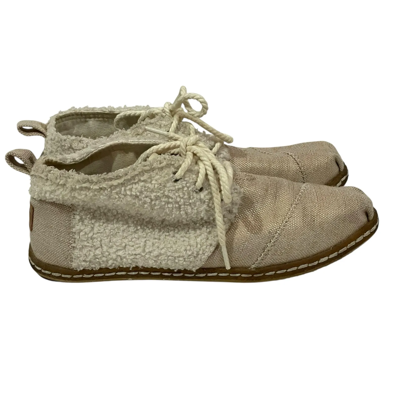 Toms  Women's Bota Blended Boots in Natural Plush Shearling 9.5 - Image 6