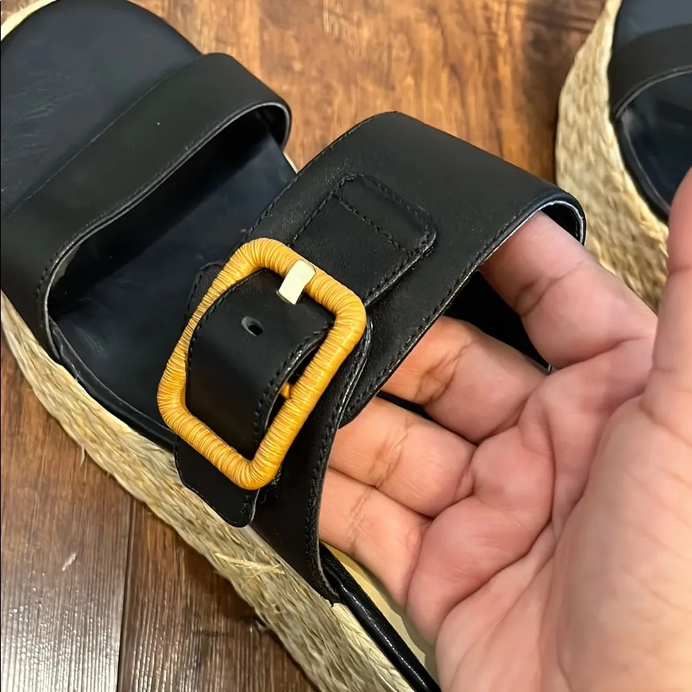 Dolce Vita Thorin Espadrille Wedge Sandal Black Size 10 - Image 8