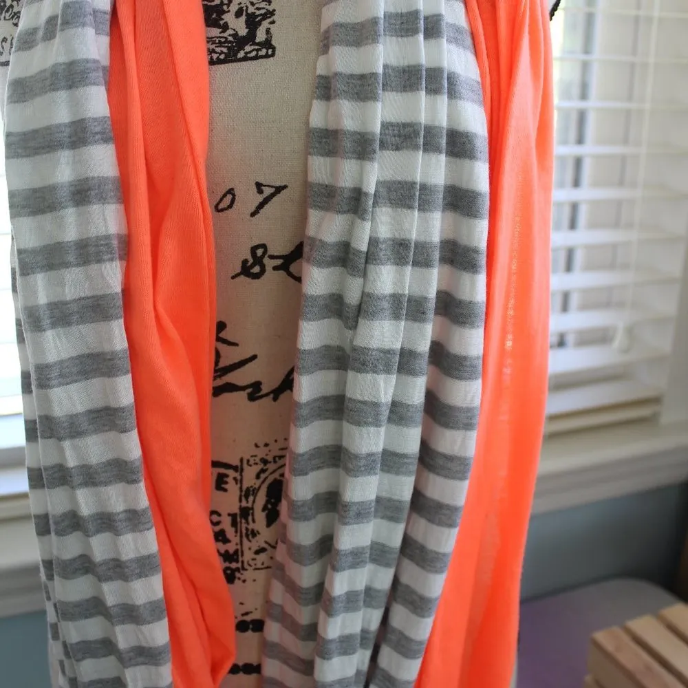 Ladies Fun Double Infinity Scarf Scarves Gray - Image 2