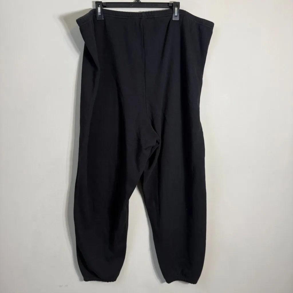Skims Cotton Fleece Classic Jogger Sweatpants Women's 3X Onyx Black Lounge NWOT - Image 7