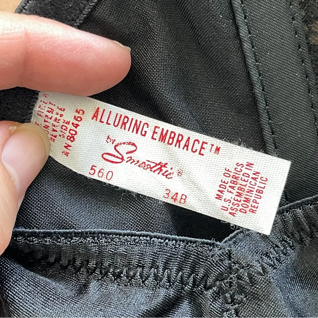 Vintage Lace Corset strapless full zip sheer womens Black (size 34B) goth party - Image 3