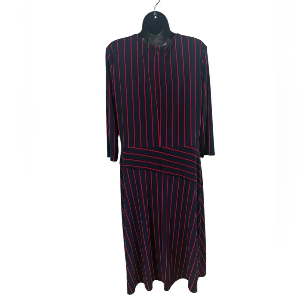 Ralph Lauren Black Label Women’s Dress Striped Size 14 Purple - Image 6