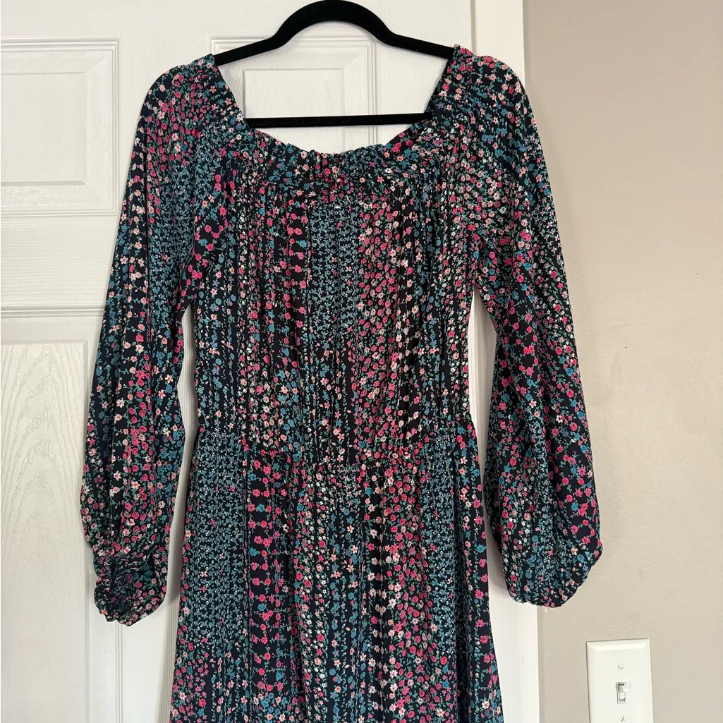 Buddy Love Multicolor Off The Shoulder Maxi Dress Event Date Night Resortwear Pink Size L - Image 8