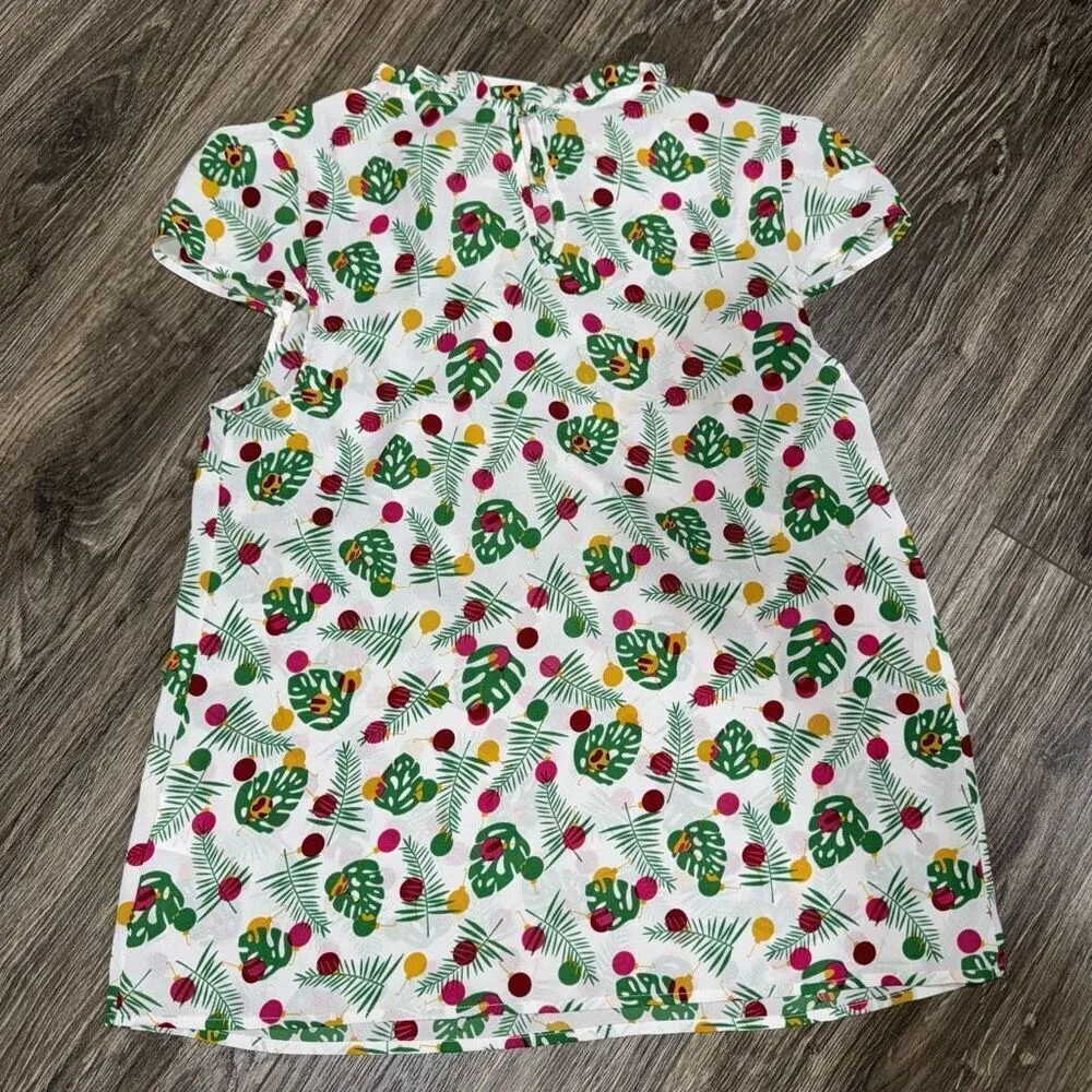 New Modcloth Christmas Ornament Blouse - Image 2