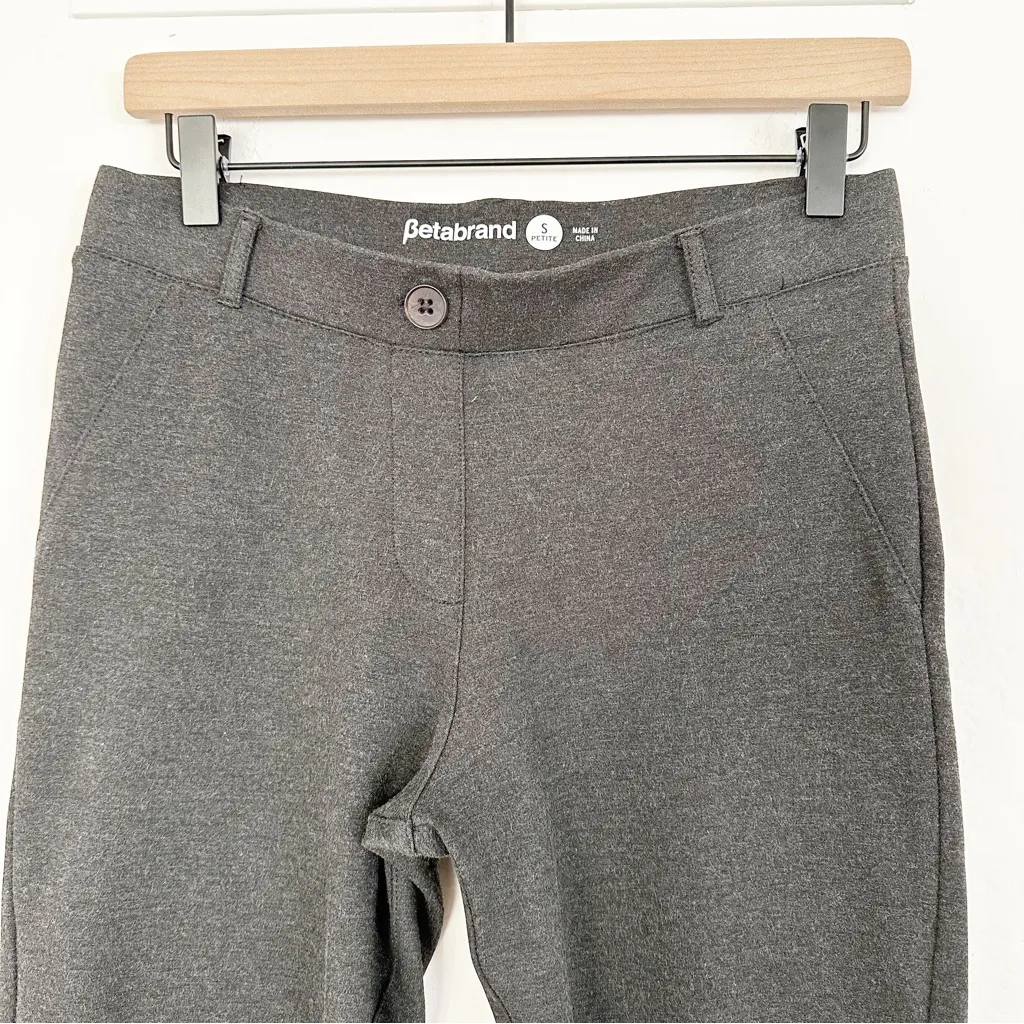 Betabrand Straight-Leg Dress Pant Yoga Pants – Charcoal Gray, Small Petite - Image 5