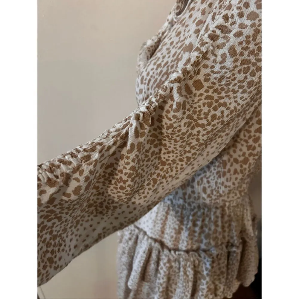 Forever 21 animal print floral dress size s country girl outfit - Image 2