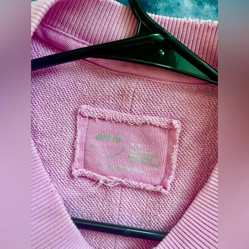 Pink Graphic Aerie Sweatshirt - Image 5