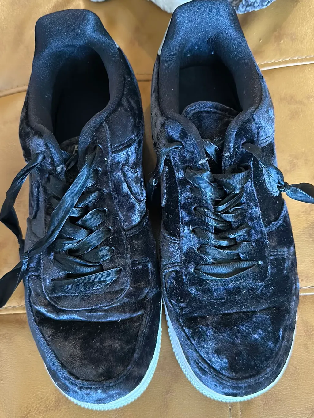 Nike Air Force 1- Black Velvet - Image 4