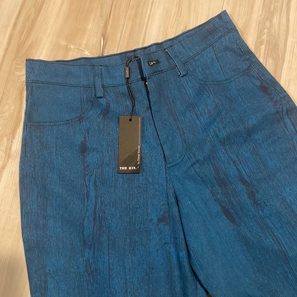 The Kit cropped Alexa jeans ocean grain denim spandex blue jeans size 4 nwt - Image 6