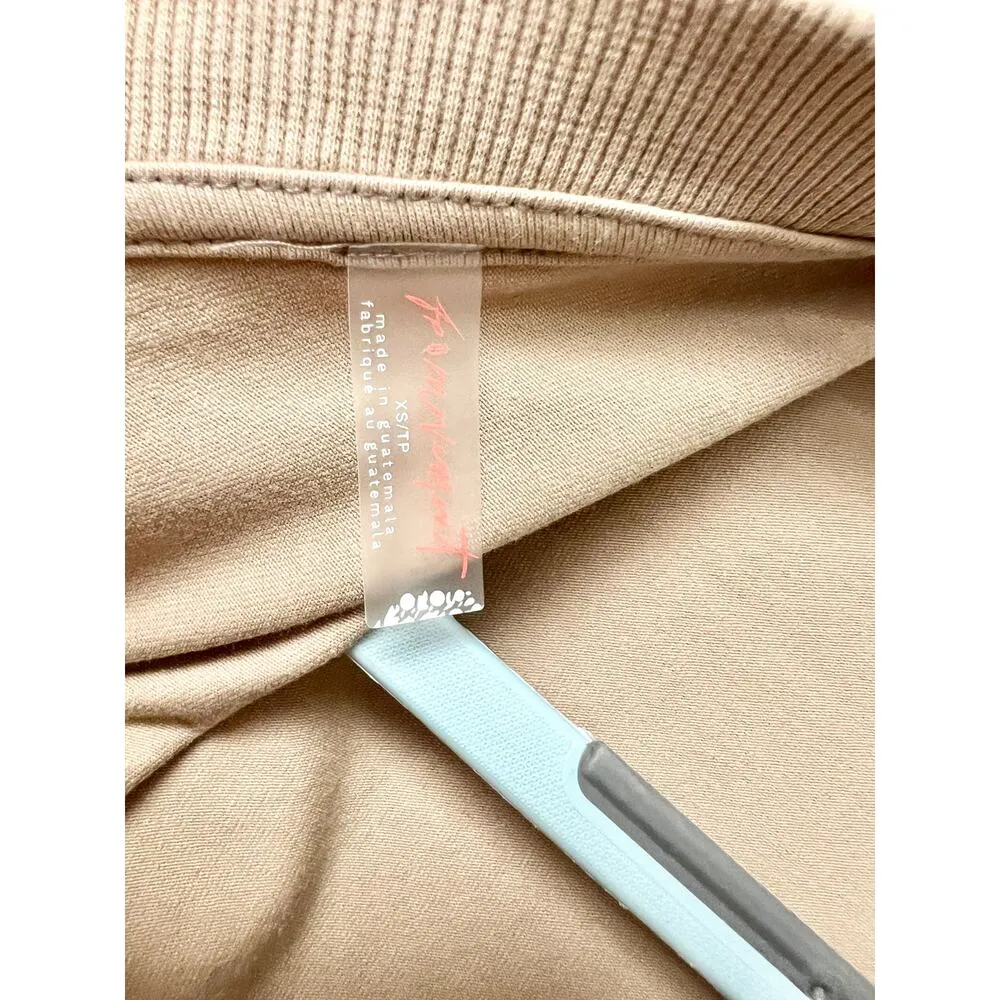 NWT FP Movement by Free People Hot Shot Tee Romper Mocha Latte Women's Size XS Brown - Image 6