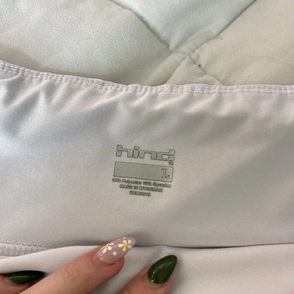 Hind Womens Large L Athletic White Skirt Skort Tennis Golf Pickleball Outdoor - Image 3