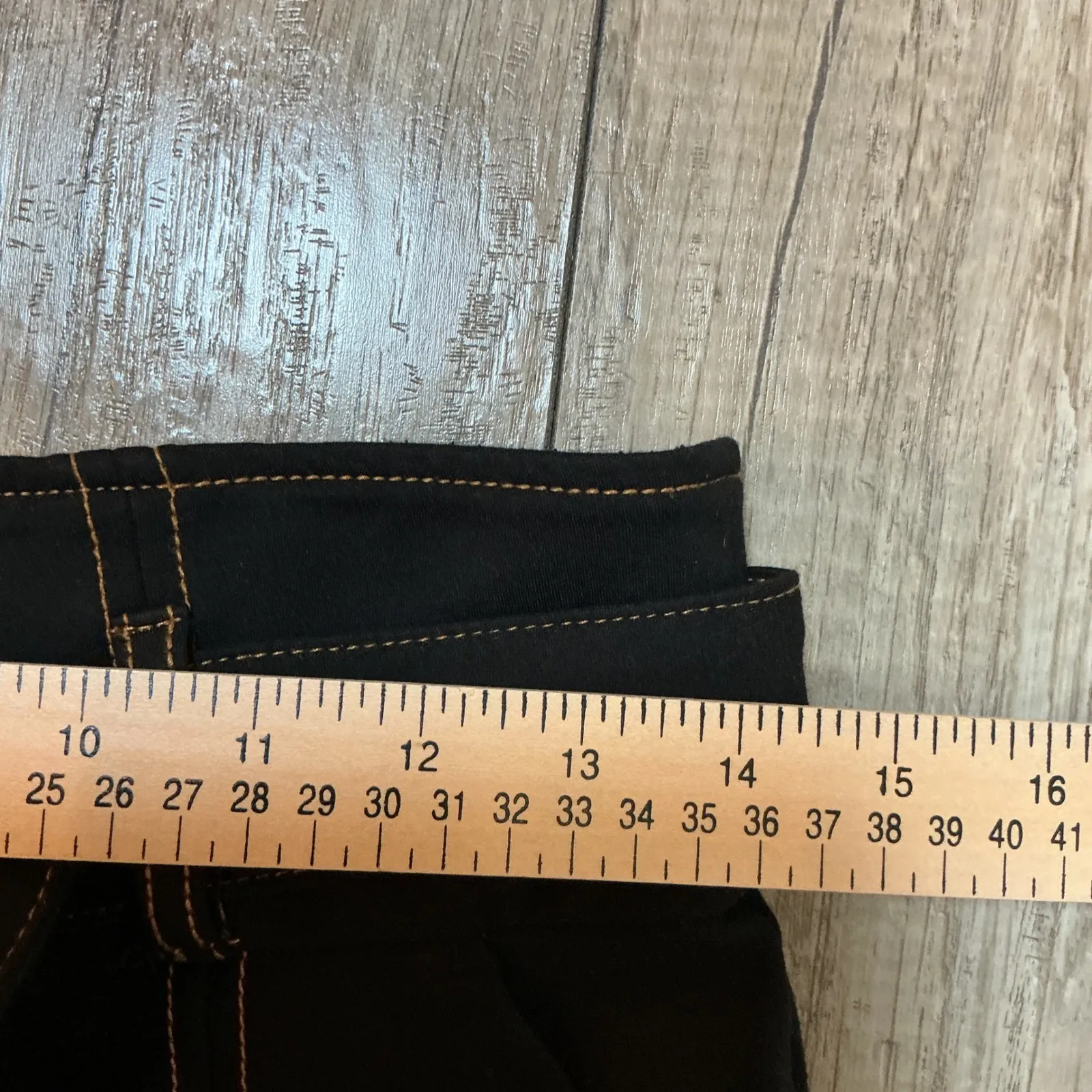 Maeve by Anthropologie Wide Leg Cropped Pants Belted High Waist‎ Black US 8P - Image 5