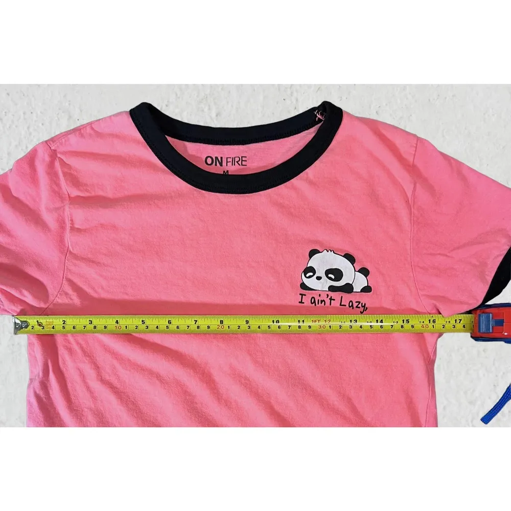 Lazy Panda Pink Shirt Size Medium - Image 11