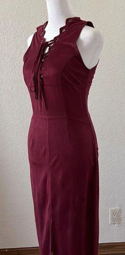 Suede Like MIDI Dress - Image 4