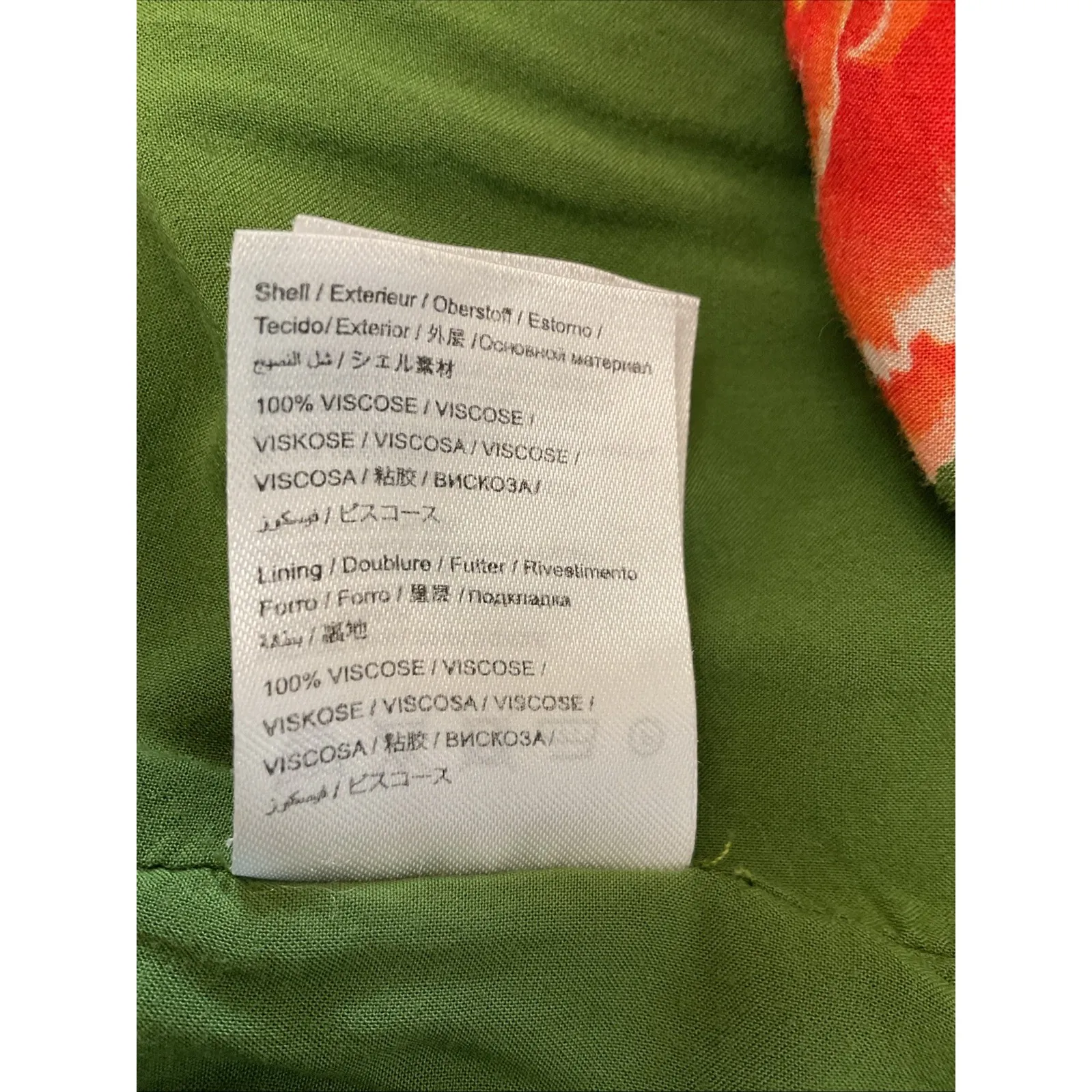 FARM Rio Anthropologie Elinor Tunic Dress Green & Pink Floral Ruffle Size M - Image 13