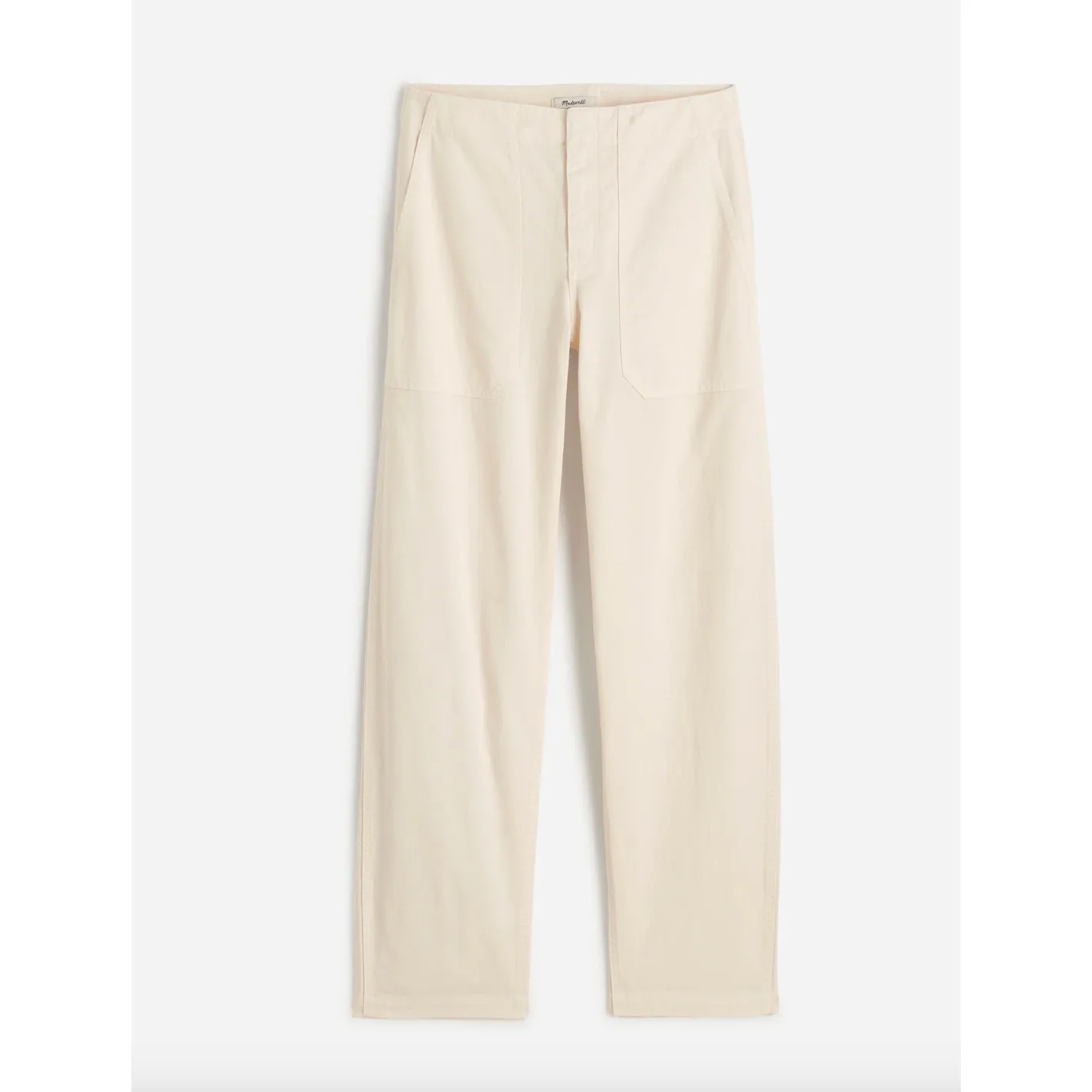 Madewell Tapered Leg Utility Pants Lighthouse Cream Cotton Relaxed US 29 NWT - Image 6