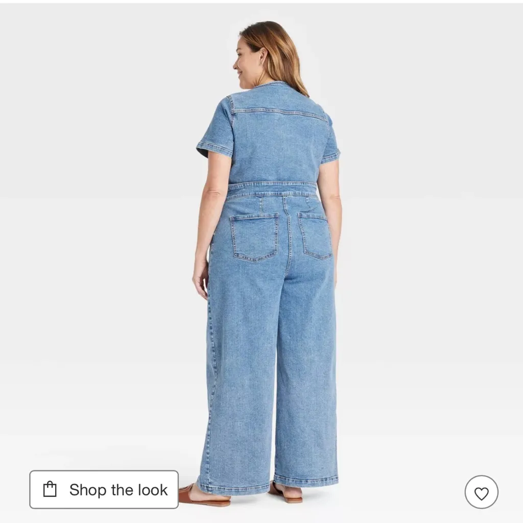 Ava & Viv Denim Jumpsuit - Image 2