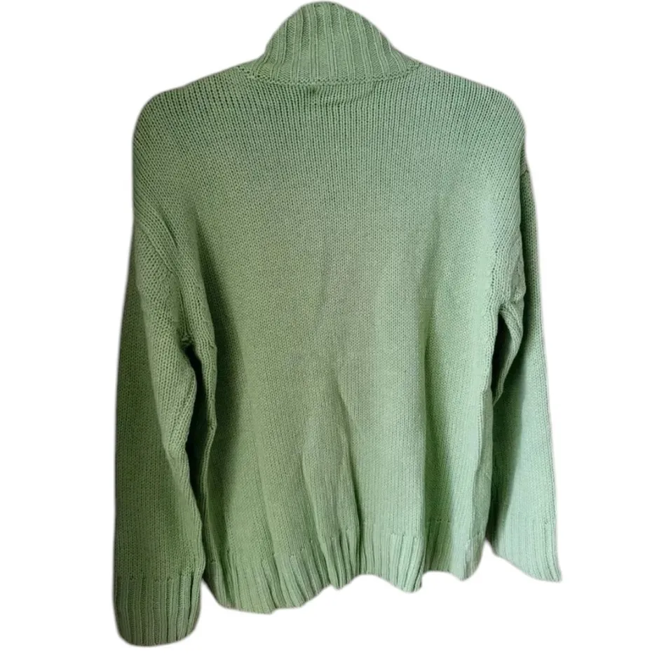 Revolve Sola Turtleneck Stitches & Stripes Green‎ Sweater Size Small - Image 7