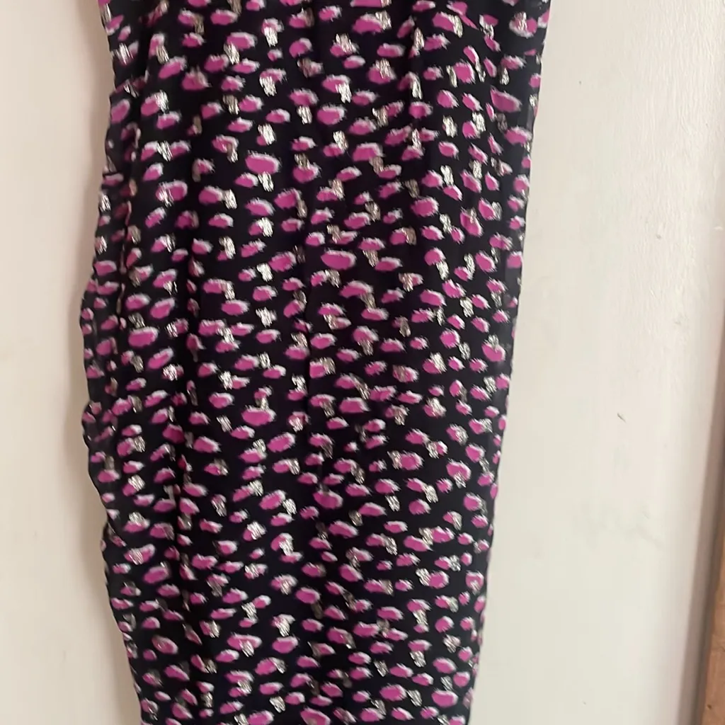 KARINA GRIMALDI Marissa Print Dress in Purple Metallic - Image 11