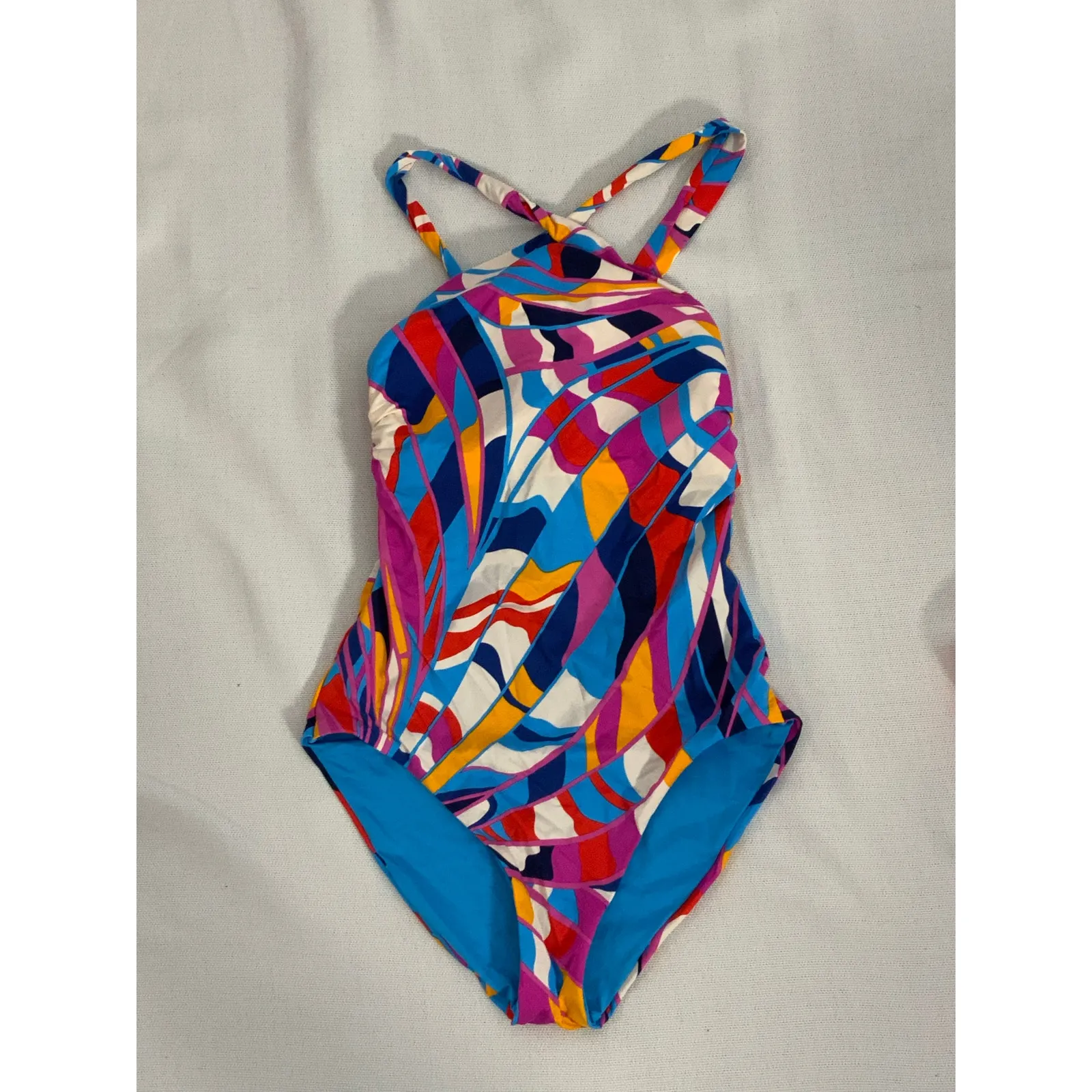 Trina Turk Rio High Neck Reversible One Piece swimsuit size 6 - Image 5