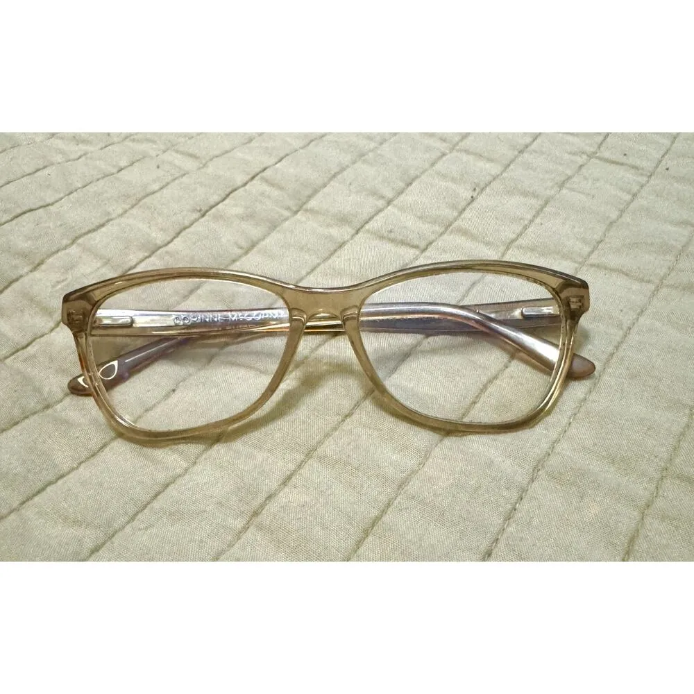 Corinne McCormack Women's Duffy Square Frames w. Hidden Bling in Blush 54 16 140 - Image 3