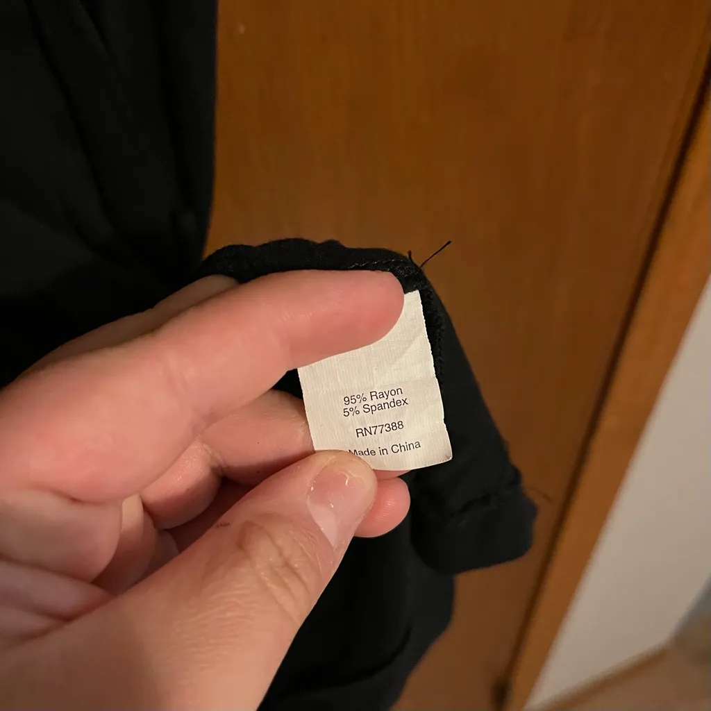 J. Crew Woman's Black Mini Casual Short Sleeve Dress Size XS - Image 4