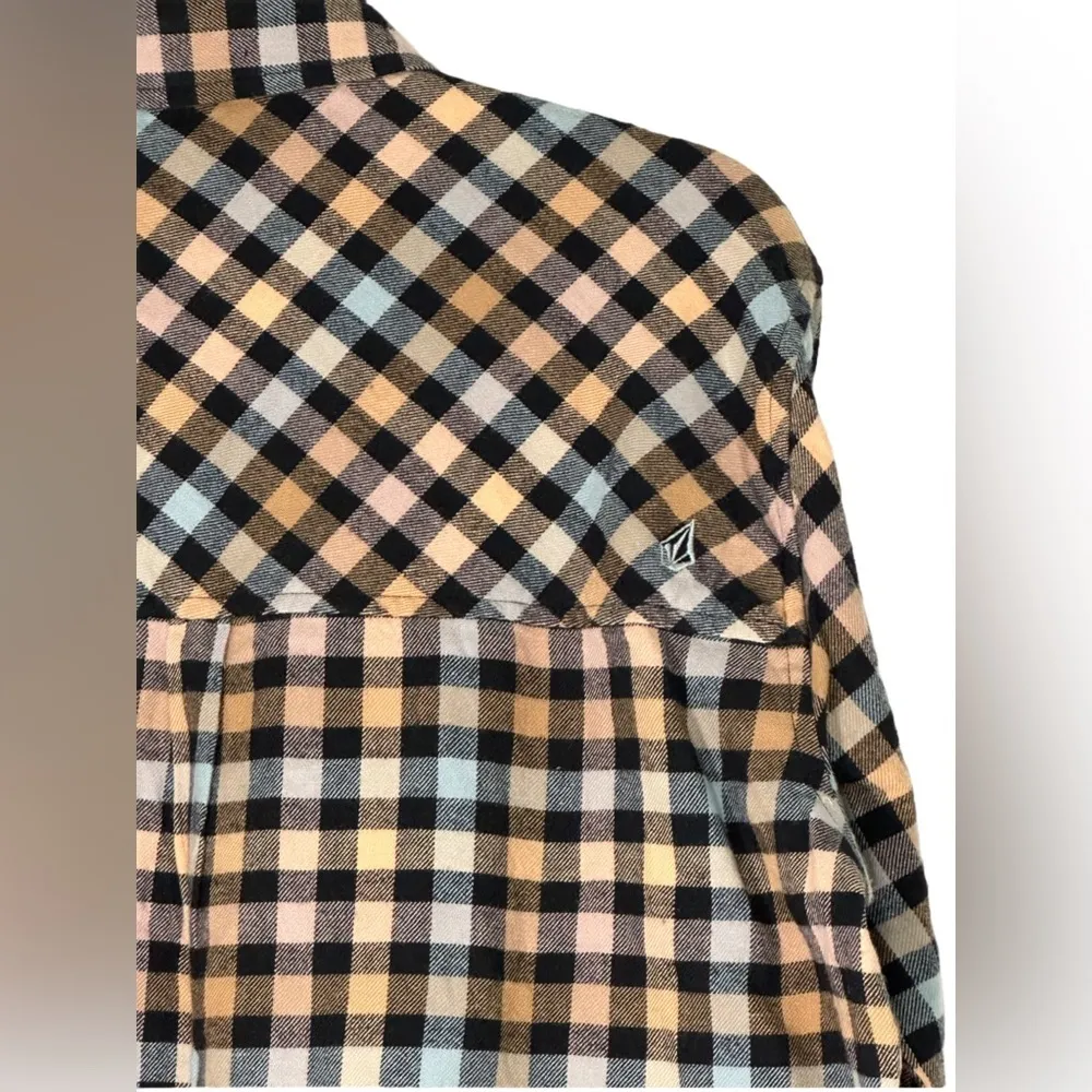 VOLCOM Women's Plaid Flannel - Image 3