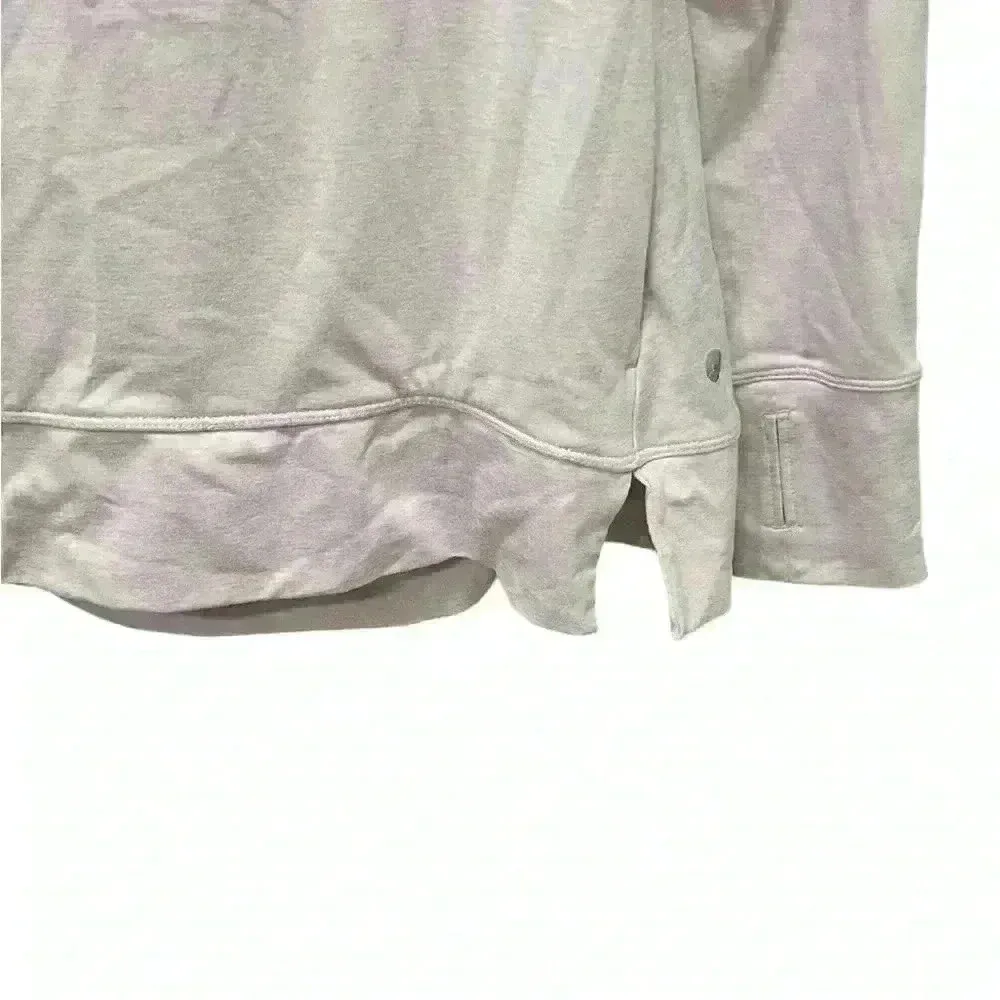 Apana Yoga Cowl Neck Long Sleeved Active Top w/ Thumb Holes Size Medium Pink - Image 3