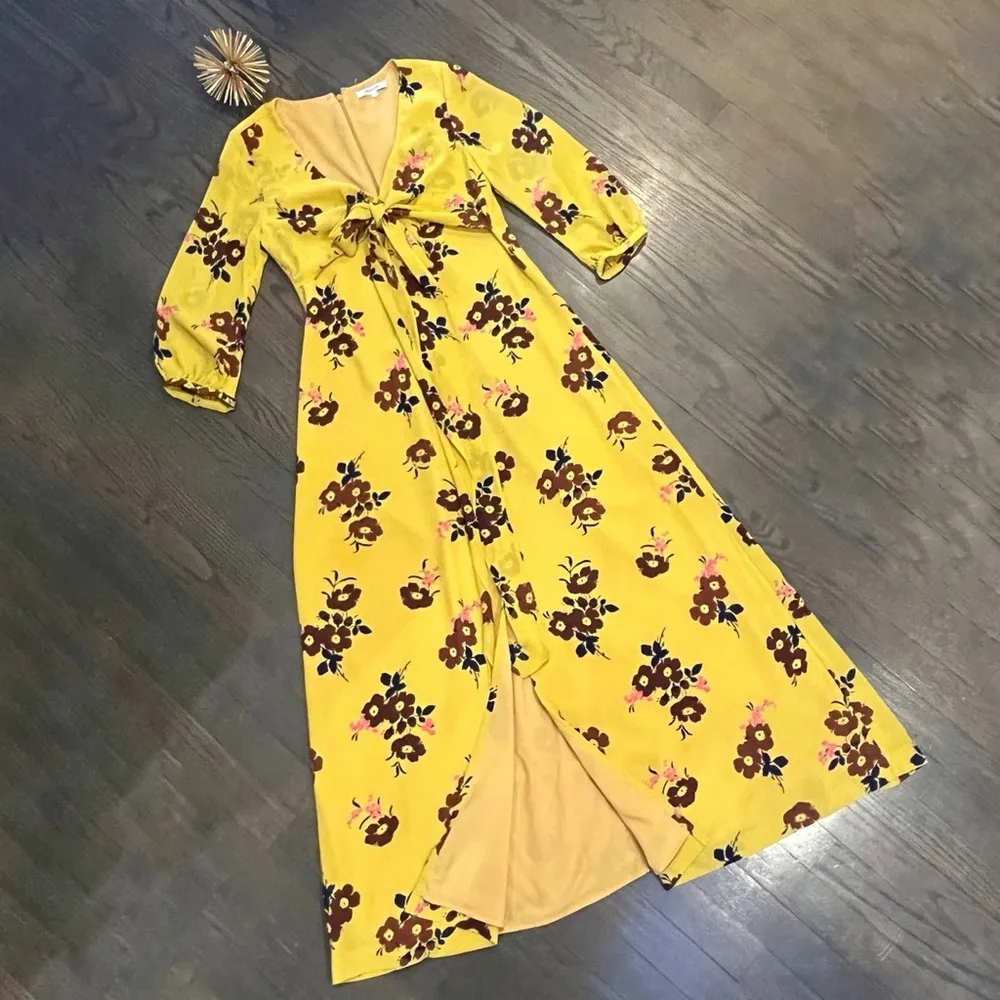 Madewell Wrap-Around Maxi Dress in Retro Bouquet Size 0 (generous fit) - Image 6