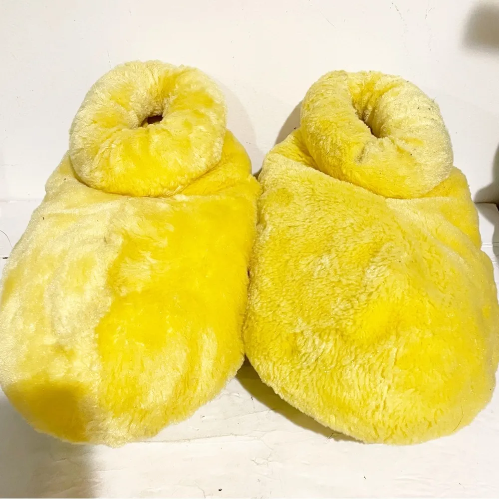 Disney Mickey Mouse Shoes Slippers Adult Small Yellow Disney Parks Souvenir - Image 2