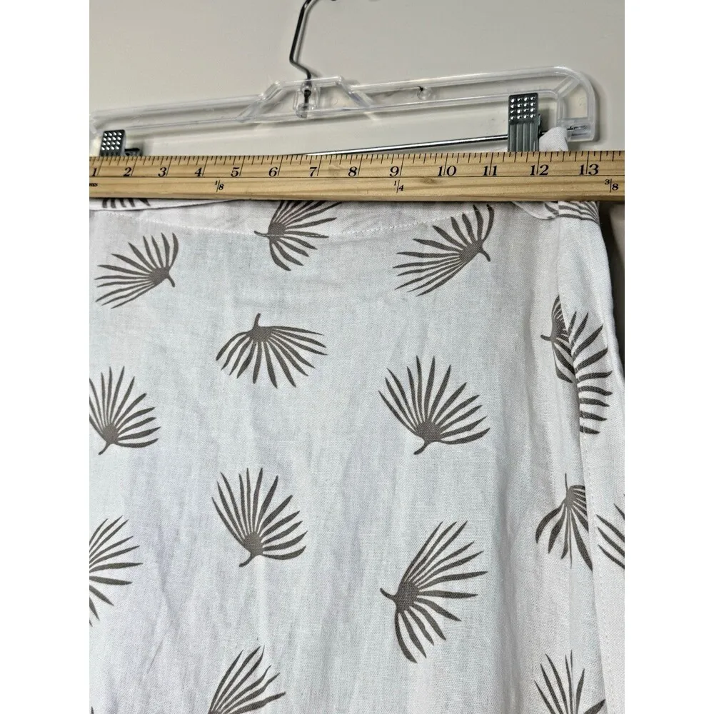 Sole‎ Linen long skirt traditional belt white boho chic rayon contemporary XS - Image 7