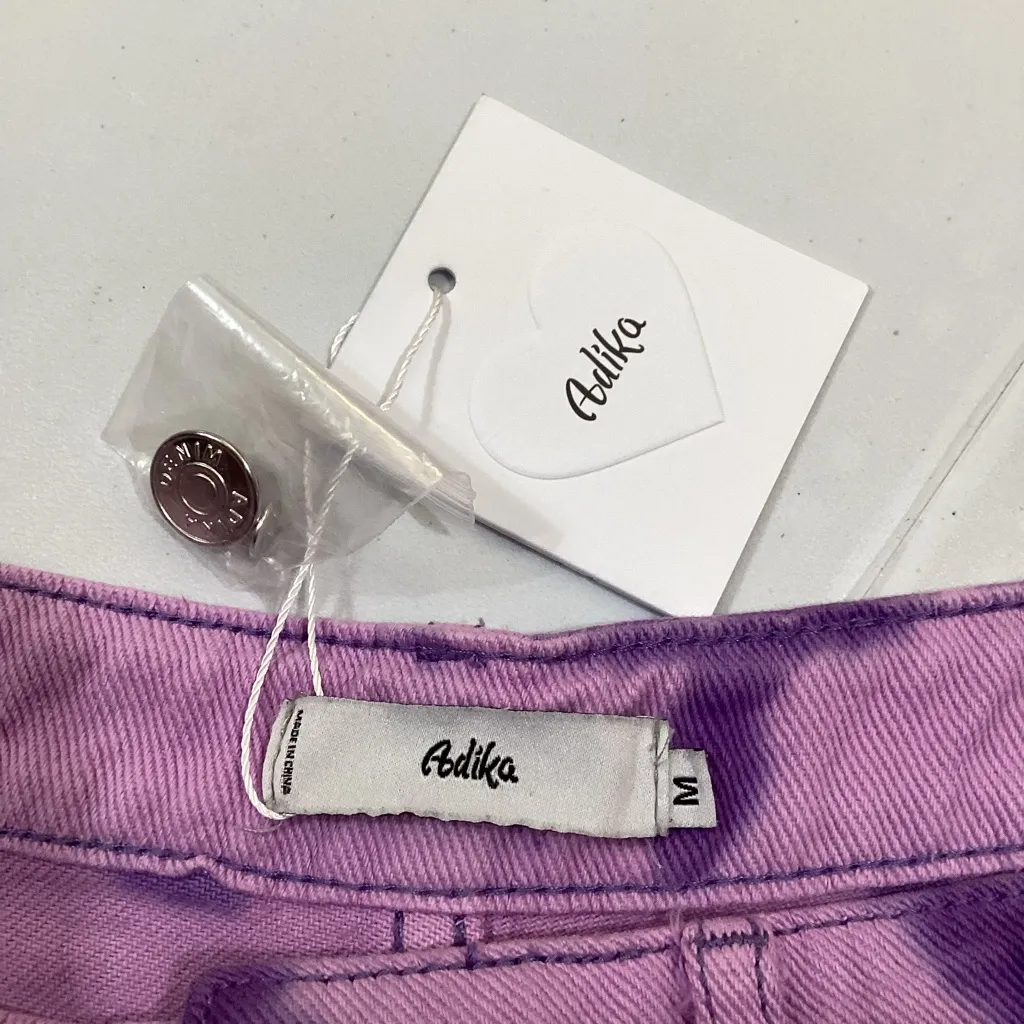 Adika  Tie Dye Button Fly Denim Shorts - Image 3