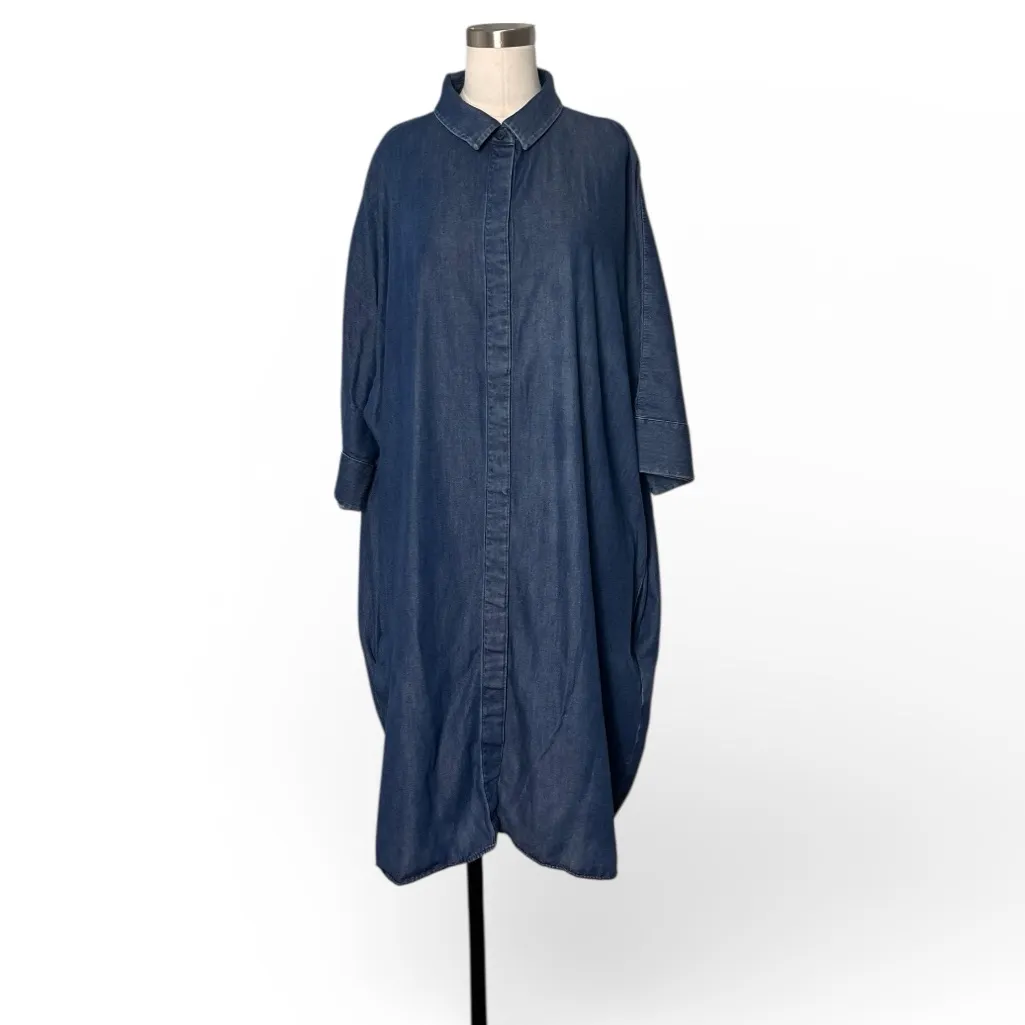COS Boxy Denim Shirt Dress - Image 4