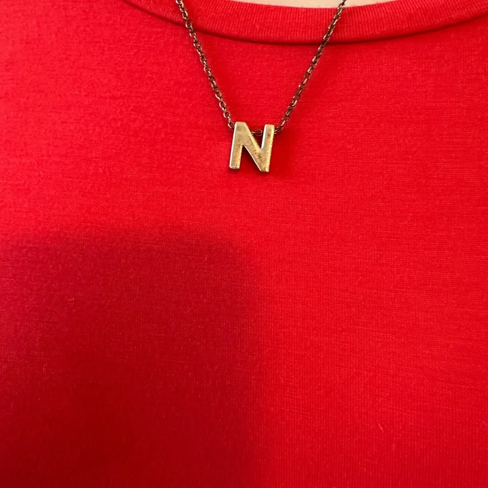 Beautiful Silver Initial “N” Necklace - Image 2