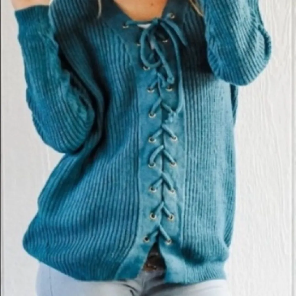 Ribbed Laced Sweater‎ - Image 10