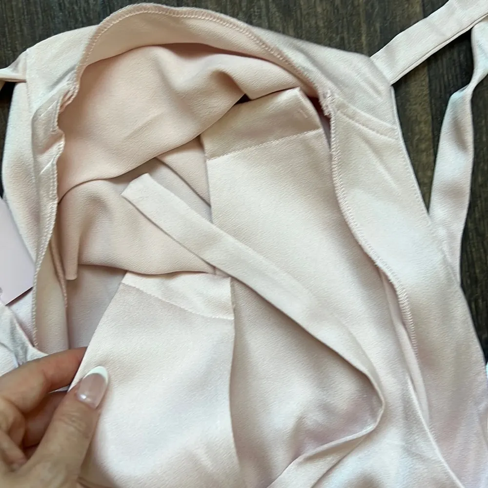 Sofia the Label Amelie High Neck Satin Dress Size XS - Image 4