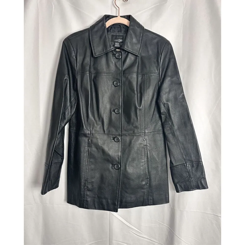 East 5th Genuine Leather Jacket - Image 9